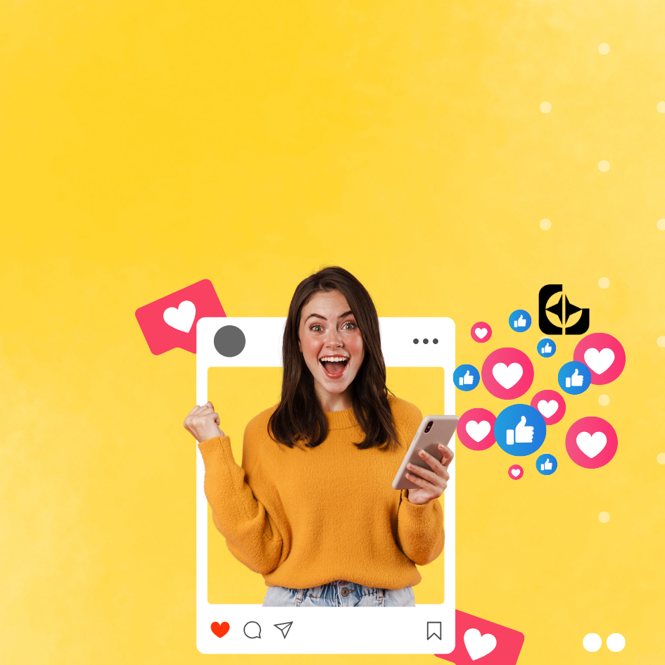 Post para Instagram para Marketing Digital en Morado y Amarillo (1)
